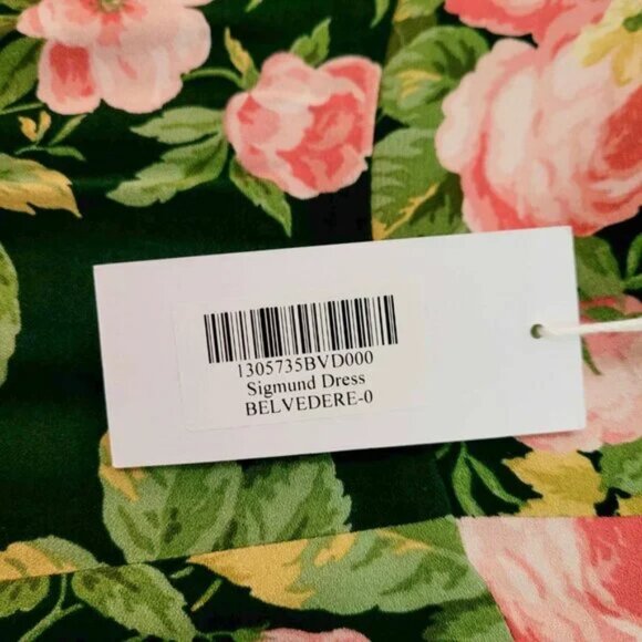 Reformation Sigmund Midi Dress in Belvedere NWOT - Picture 3 of 6